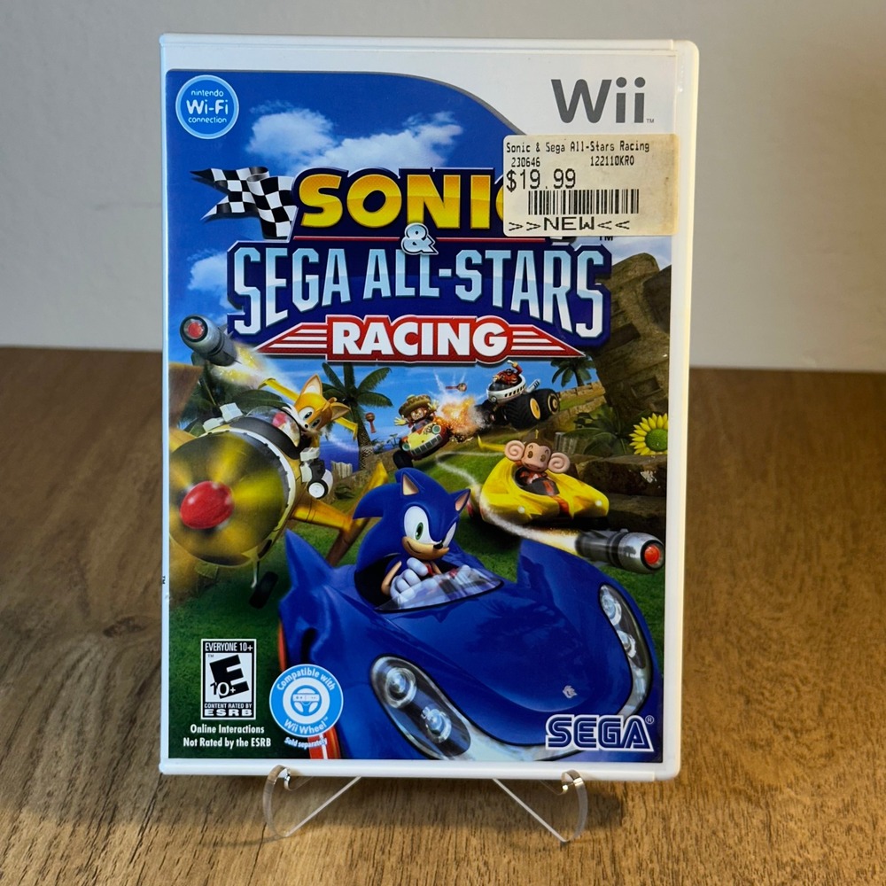 SEGA Sonic & Sega All-Stars Racing Nintendo Wii Good CIB Racing Game 2010